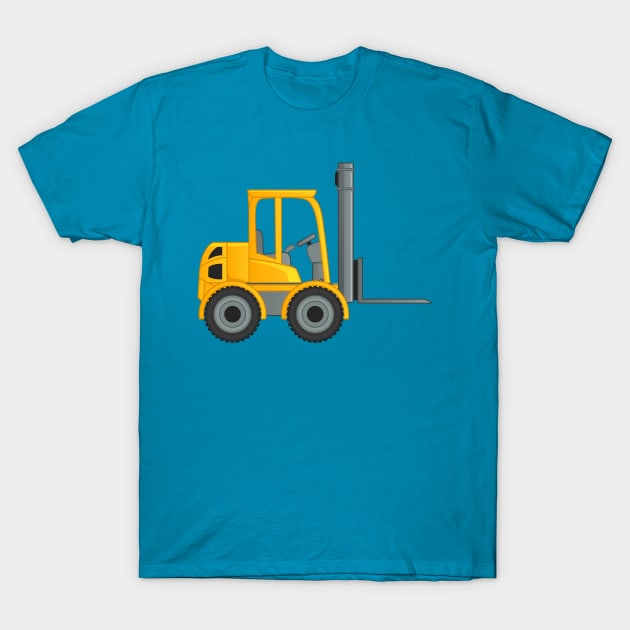 Forklift Truck T-Shirt by vladocar